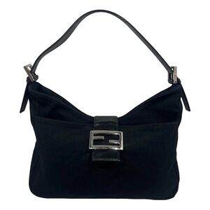 Fendi Mamma Baguette Shoulder Bag Black